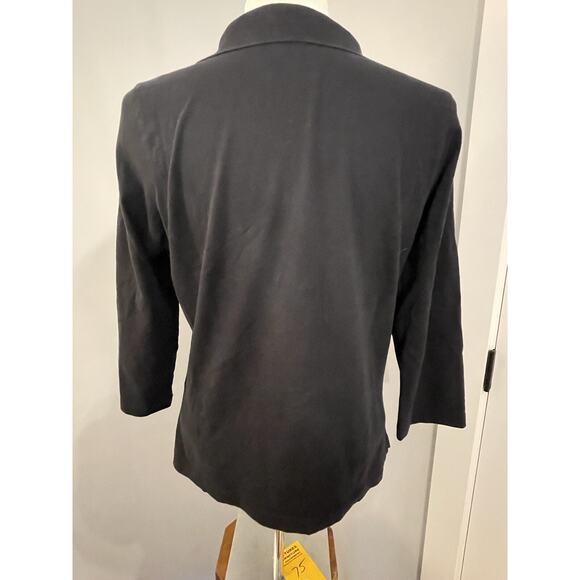 Women’s Navy Nautica V-neck Shirt Sz Large 3/4sleeve - Picture 4 of 8